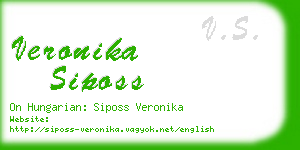 veronika siposs business card